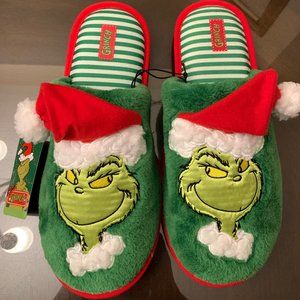 Men's Grinch Slippers 2022 Grinch 65th Anniversary Year Sizes 13/14 & 11/12
